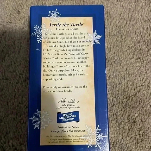Dr Seuss yertle the turtle ornament - Picture 2 of 3